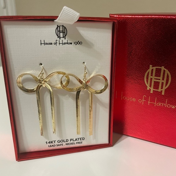 House of Harlow Bow Earrings - Picture 2 of 3